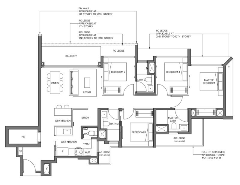 Canberra Crescent 4 Bedroom Floor Plan